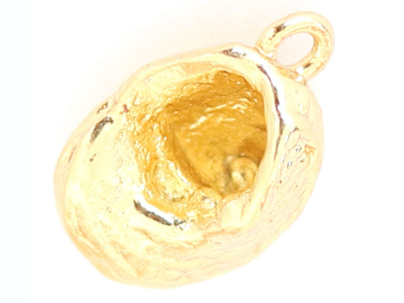 achat Breloque coquillage 12 mm - doré à l'or fin 18K