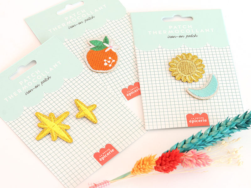 achat Patch thermocollant - Soleil & lune