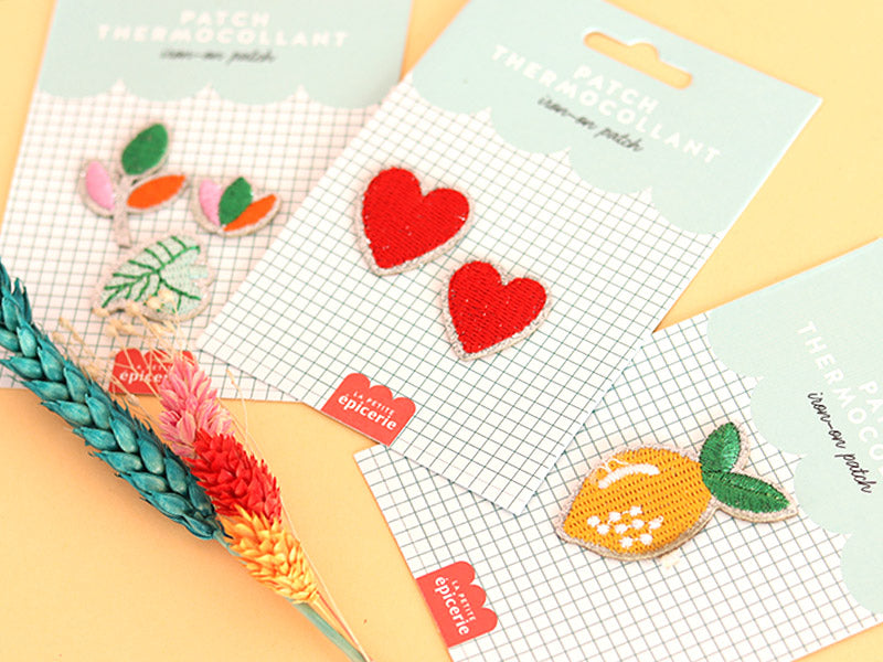 achat Patch thermocollant - Double coeur