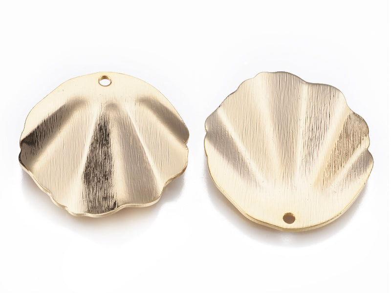 achat Pendentif coquillage 30 mm - doré à l'or fin