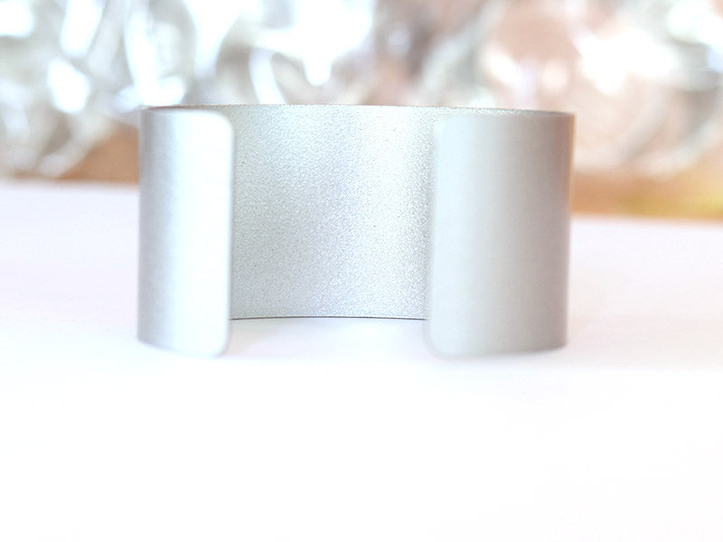 Achat Bracelet manchette  - 32 mm - couleur argenté