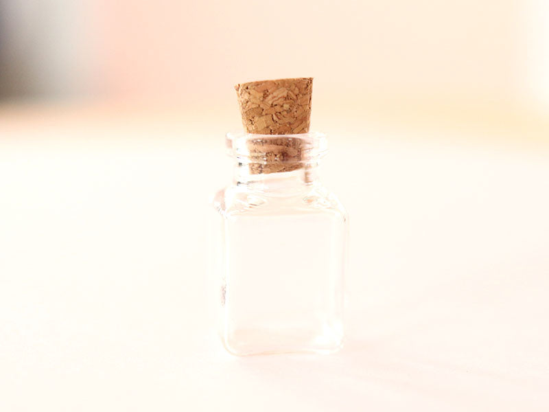 achat Fiole en verre cube - 25 mm