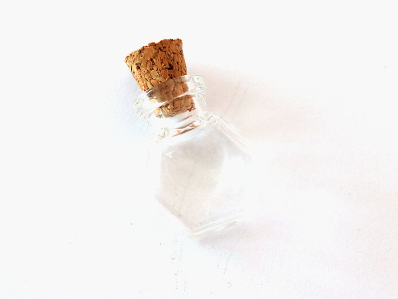 achat Fiole en verre hexagone - 25 mm