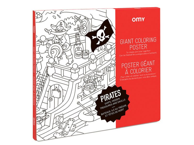 Achat Poster géant en papier à colorier - PIRATES - OMY