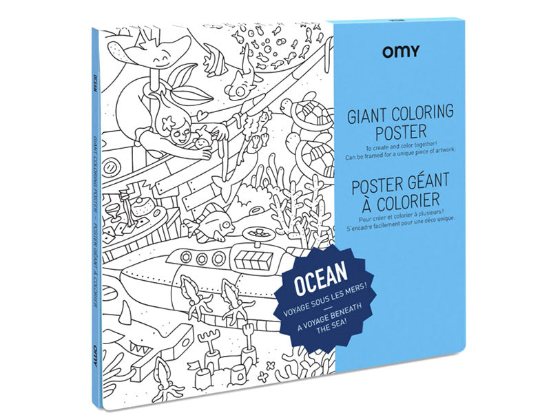 Achat Poster géant en papier à colorier - OCEAN - OMY