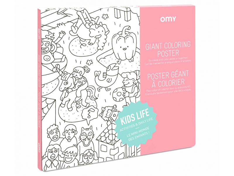 Achat Poster géant en papier à colorier - KIDS LIFE - OMY