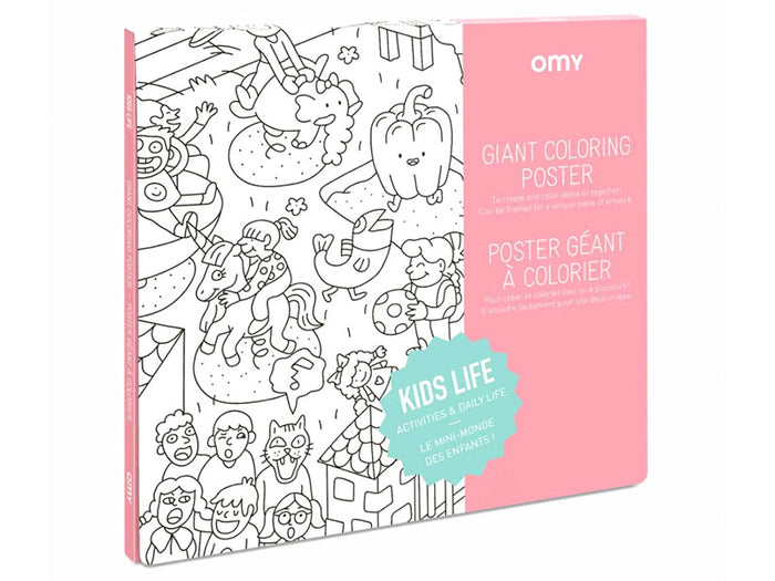 Achat Poster géant en papier à colorier - KIDS LIFE - OMY
