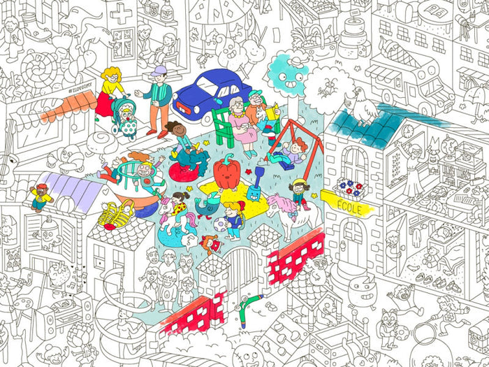 Achat Poster géant en papier à colorier - KIDS LIFE - OMY