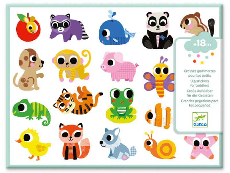 Achat Grosses gommettes échenillées pour les tout petits - Bébés animaux