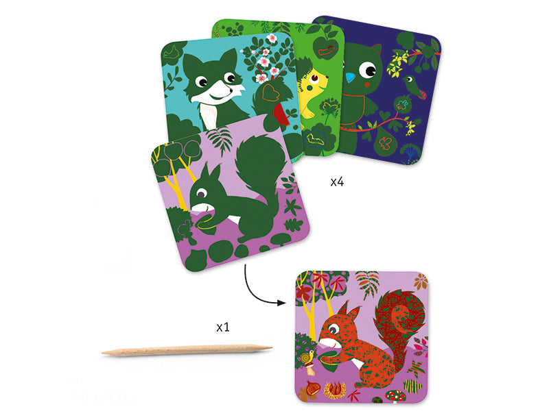 Achat Cartes à gratter - Petites bêtes