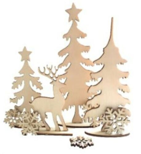 Achat Planche décor forêt de Noel à monter