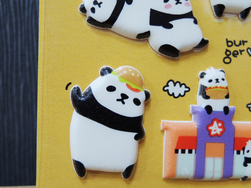 Achat Stickers pandas rigolos effet 3D