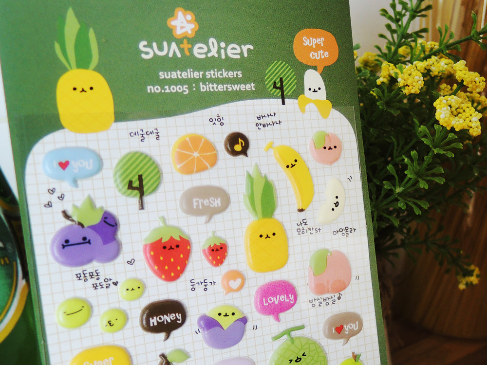 Achat Stickers fruits mignons