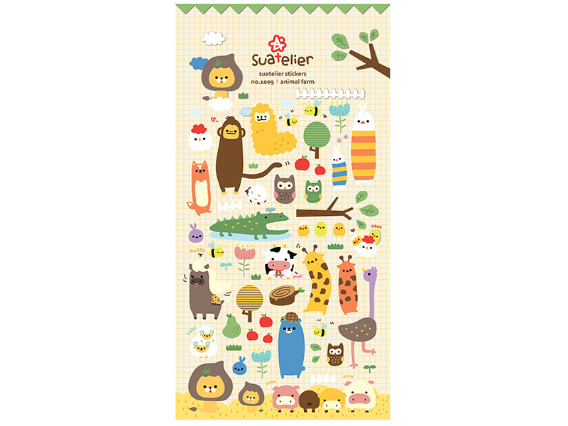 Achat Stickers animaux de la ferme rigolos