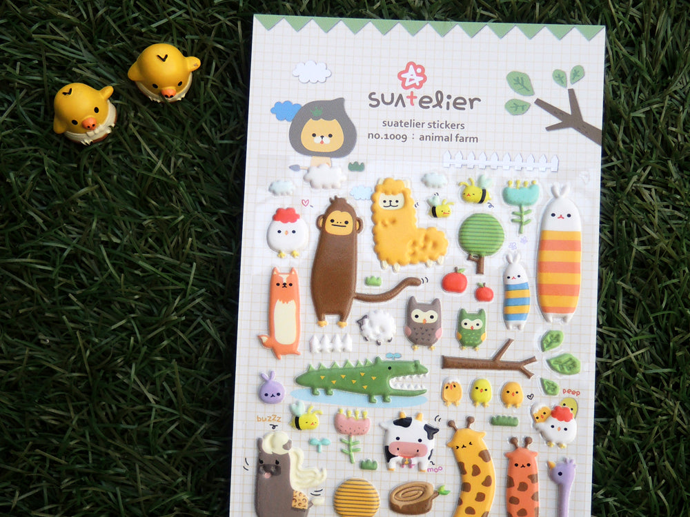 Achat Stickers animaux de la ferme rigolos