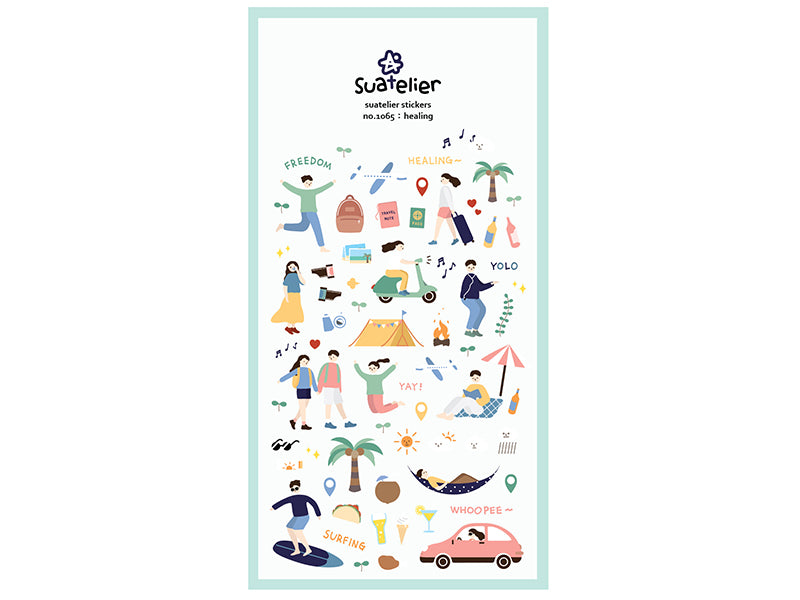 Achat Stickers thème détente et voyage
