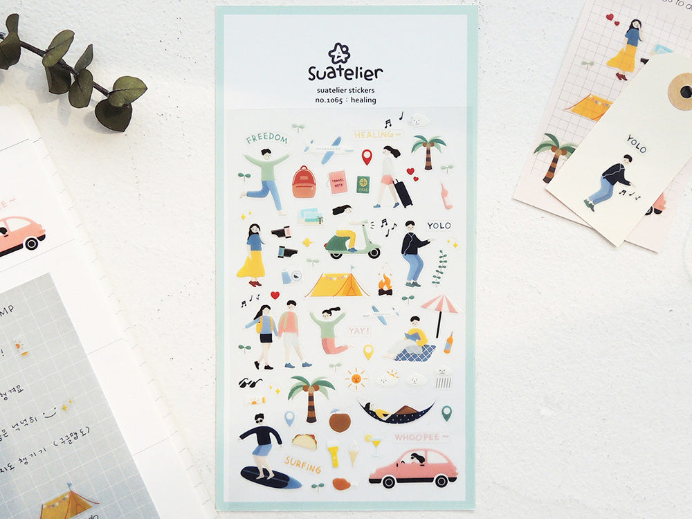 Achat Stickers thème détente et voyage