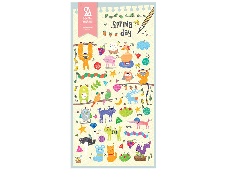 Achat Stickers animaux rigolos