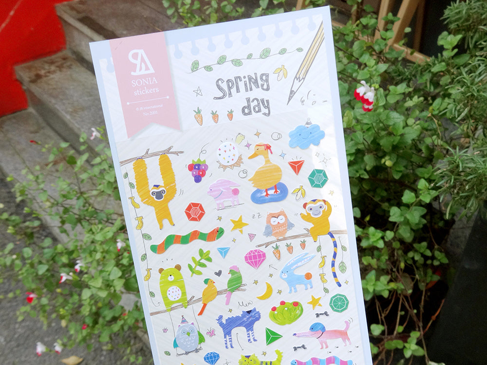 Achat Stickers animaux rigolos