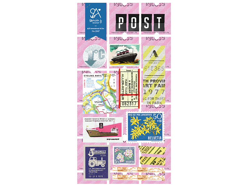 Achat Stickers timbres rétro