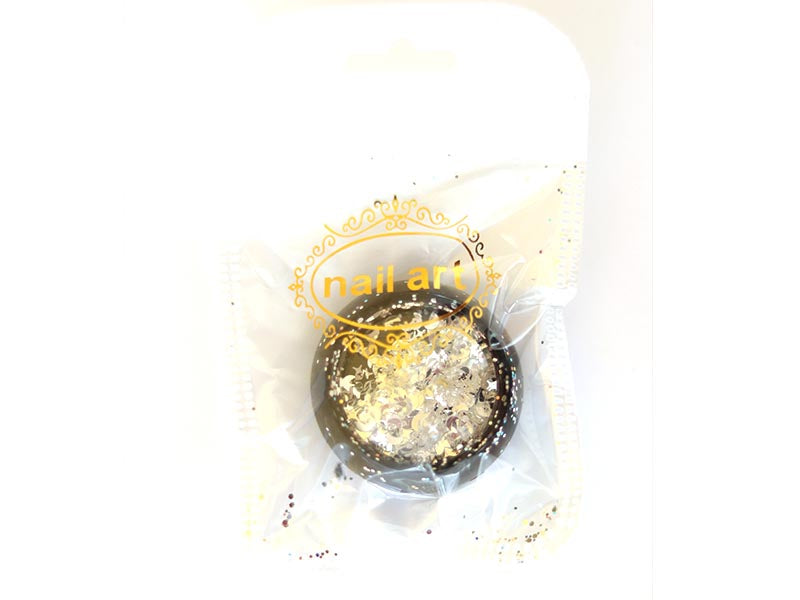 Achat Boites de paillettes argentées - thème cosmos : lunes, étoiles, astre