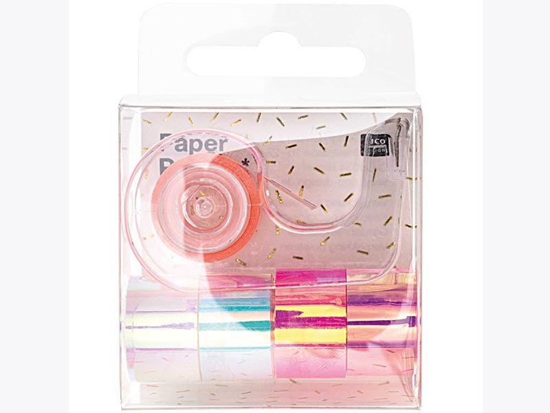 Achat Lot de 5 mini masking tapes effet miroir roses - Rico Design
