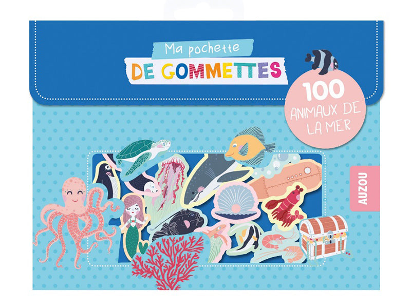 Achat Pochette de 100 gommettes - animaux de la mer - Antoana Oreski