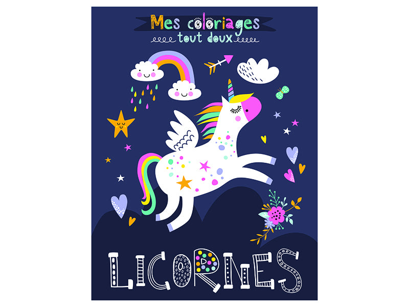 Achat Livre - Licornes a colorier - Idees Book Creations