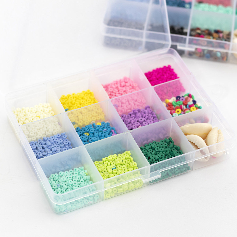 Achat Boite de 11 couleurs POP de perles heishi 3 mm + accessoires