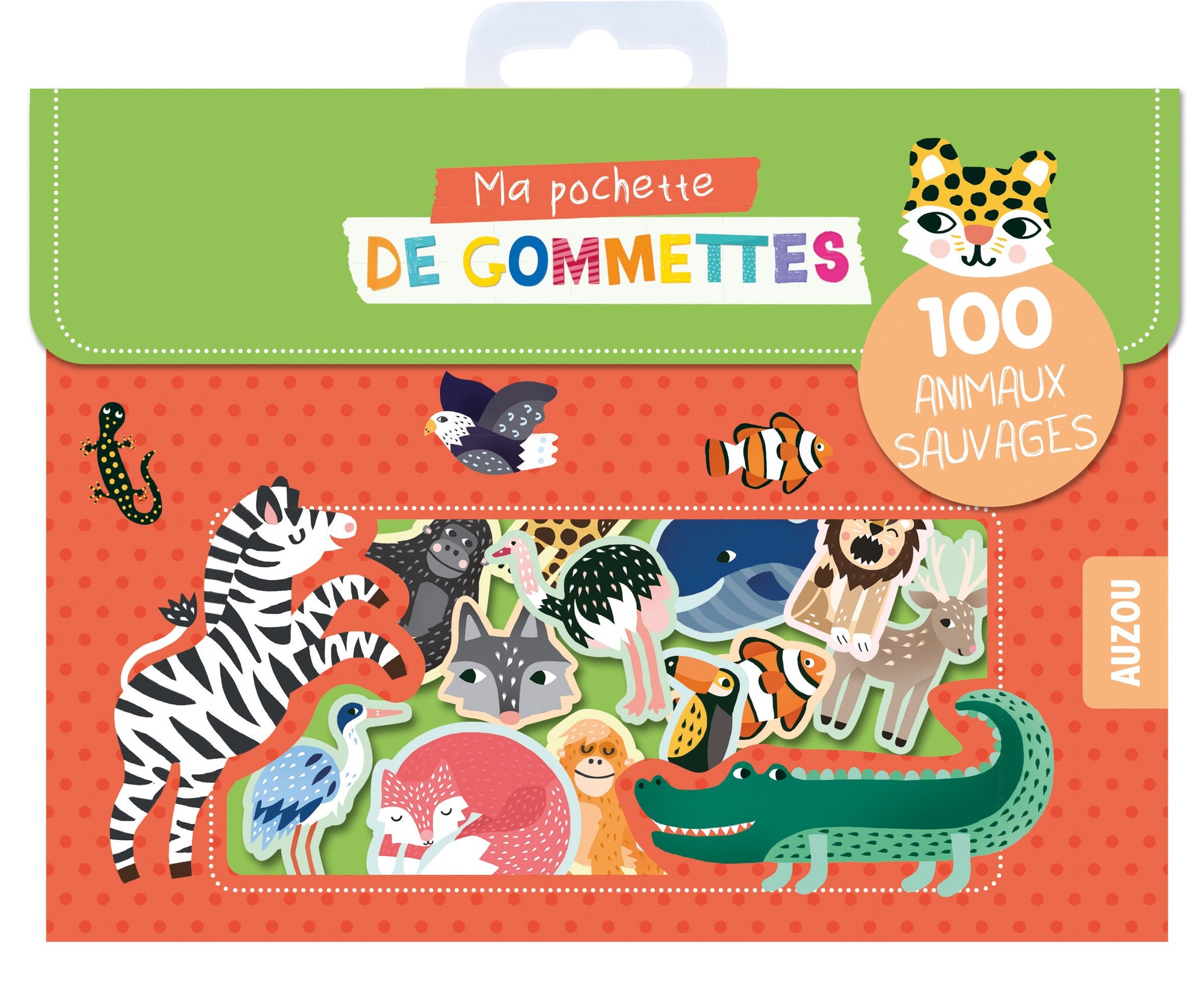 Achat Pochette de 100 Gommettes - Animaux sauvages - Editions Auzou