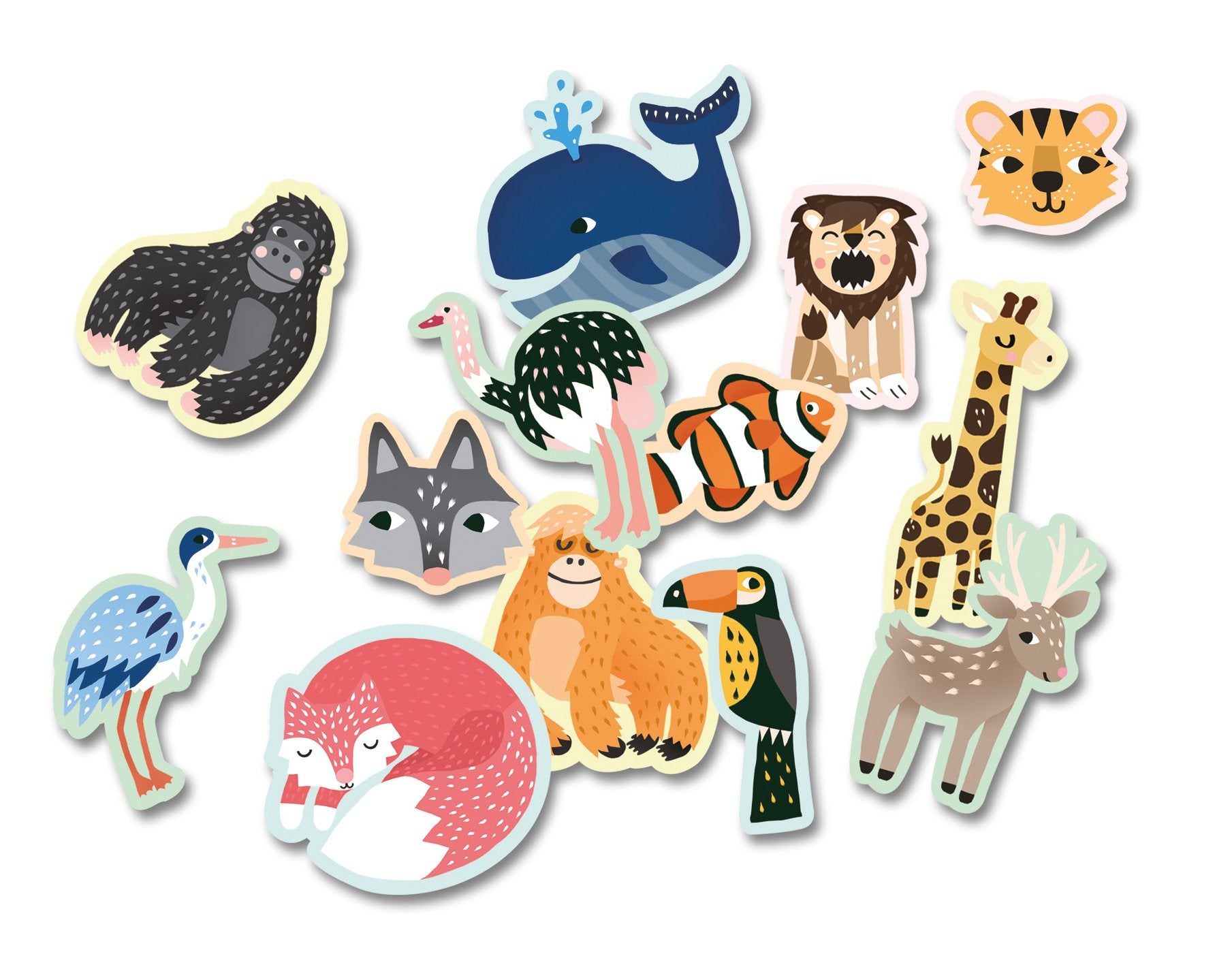 Achat Pochette de 100 Gommettes - Animaux sauvages - Editions Auzou