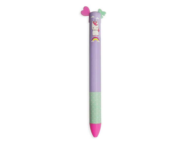 Achat Stylo bicolore bleu et rose - Licorne Legami
