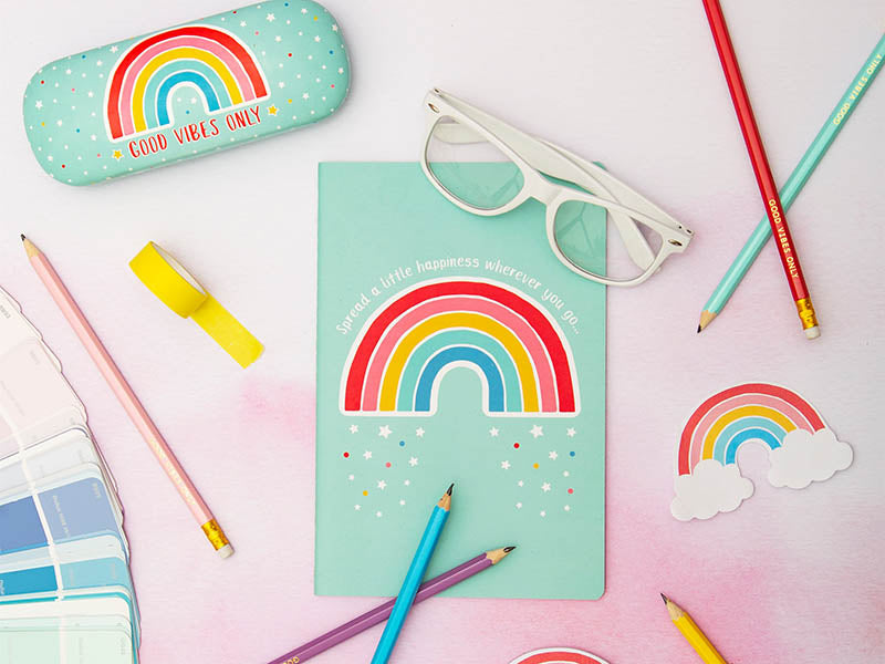 achat Carnet A5 Arc-en-ciel - Sass and Belle