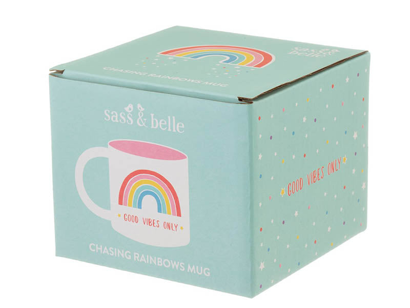 achat Tasse arc-en-ciel en porcelaine - Sass and Belle