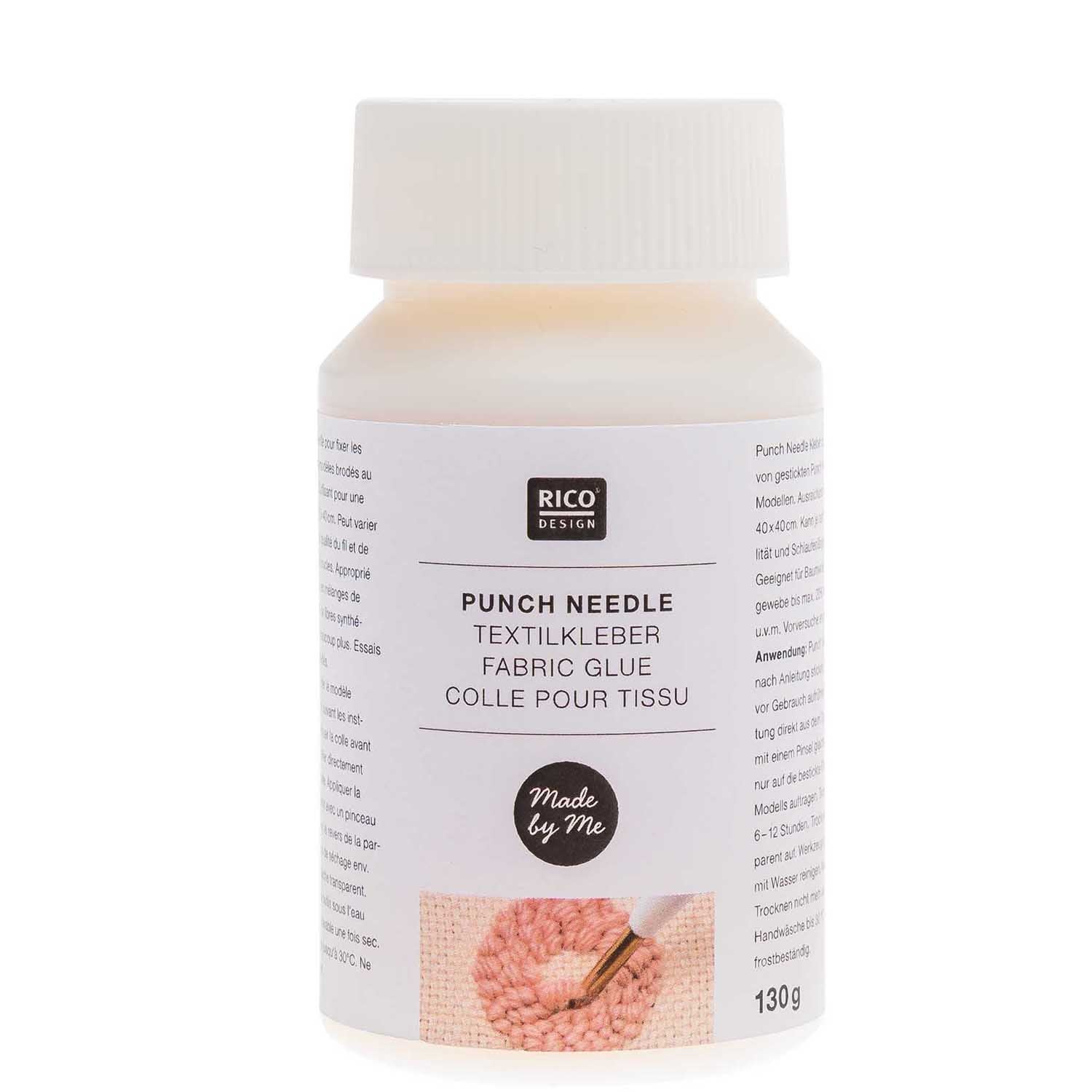 Achat Colle pour Tissu 130g - Punch Needle - Rico Design
