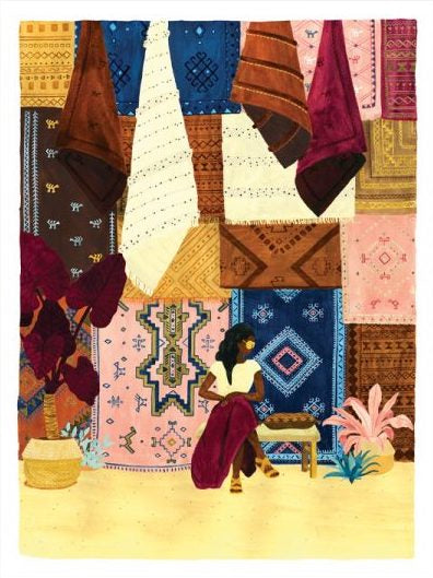 Achat Affiche aquarelle - Souk - 18 x 24 cm - ATWS