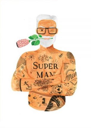 Achat Carte aquarelle - Super Man - ATWS