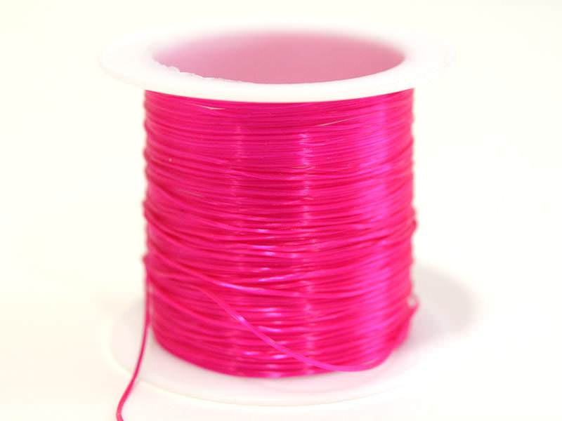 Achat 8 m de fil élastique brillant - rose fushia