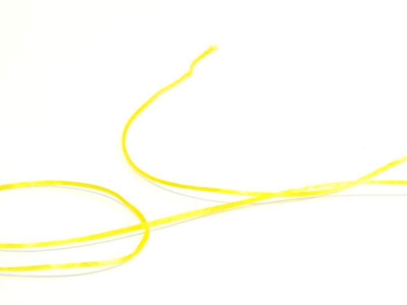 achat 12 m de fil élastique brillant -  jaune fluo