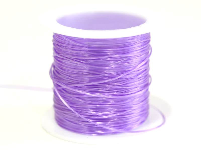 Achat 12 m de fil élastique brillant - violet