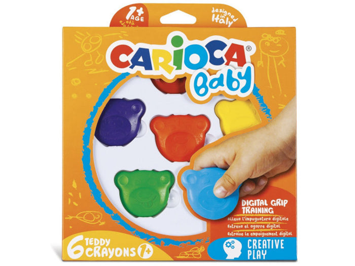 Achat Set de 6 Crayons 12 mois - Carioca Baby Teddy