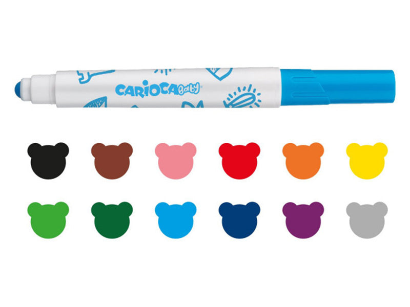 achat Set de 12 feutres 2+ - Carioca Baby