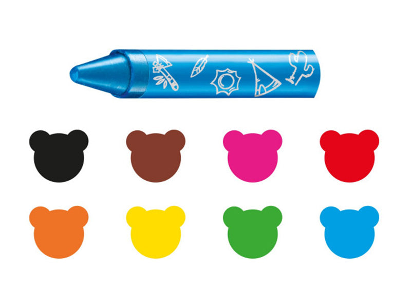 Achat 8 pastels souples hydrosolubles 2+ - Carioca Baby Wild