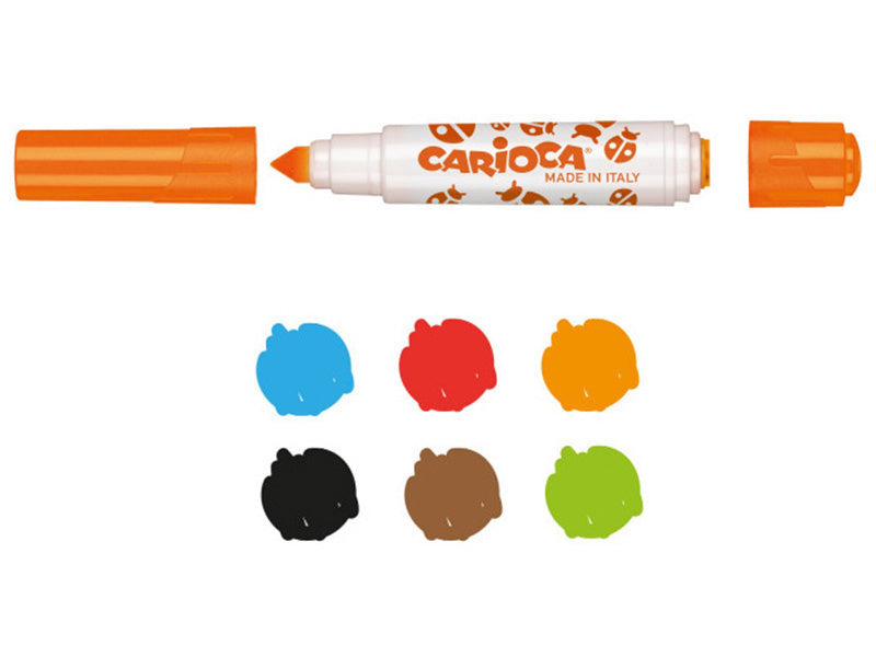 Achat Set de 6 feutres double pointe - Carioca Stamperello