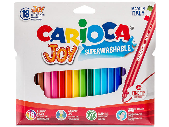 Achat Pochette de 18 feutres ultra lavables - Carioca Joy