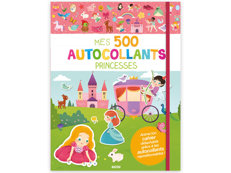 Achat Cahier Mes 500 autocollants - princesses
