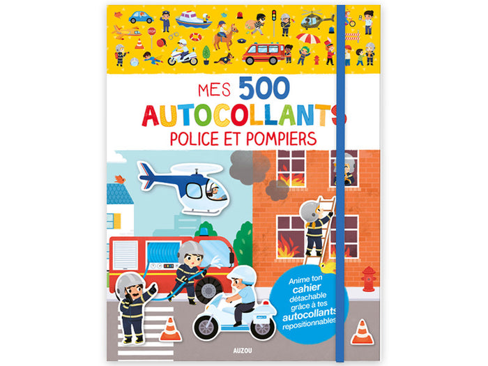 Achat Cahier Mes 500 autocollants - police et pompiers