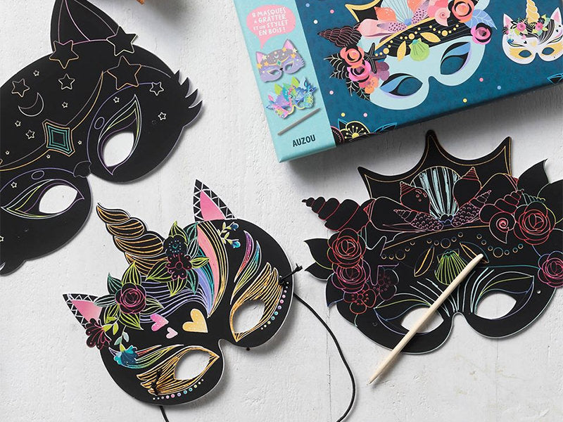 Achat Coffret mes masques à gratter