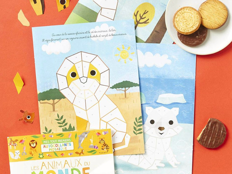 Achat Cahier Mes 500 autocollants - mes premières gommettes formes - les animaux