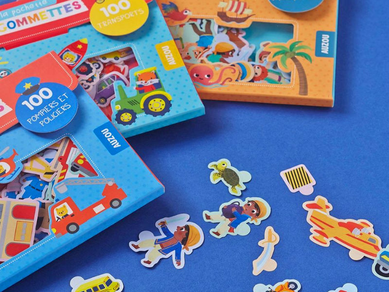 Achat Pochette de 100 gommettes - les bébés animaux de la ferme